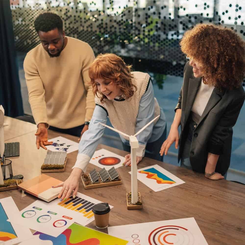 Solar energy research and development for sustainable power.